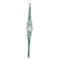 Seafoam Spiral Icicle Ornament