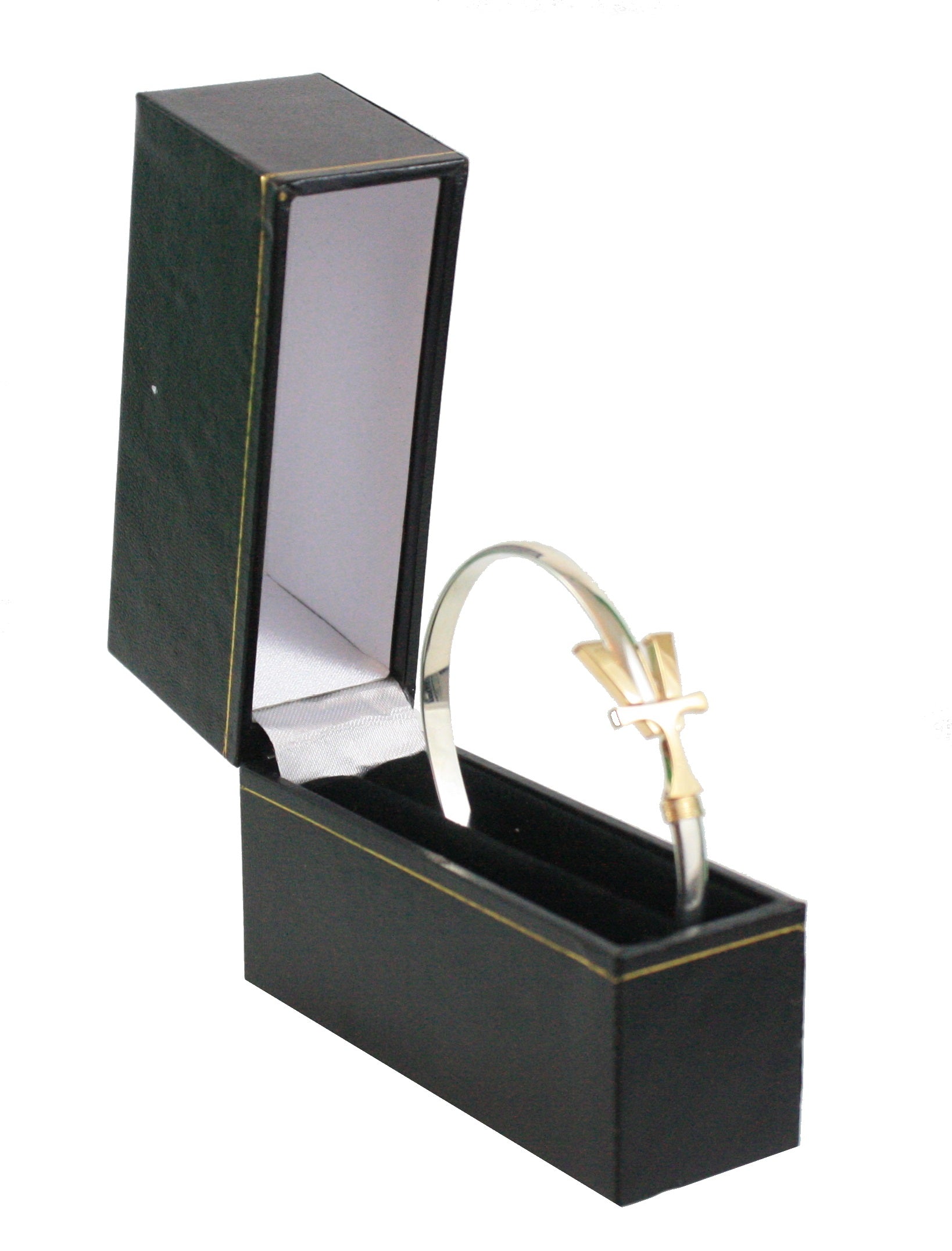 Vermont   Hook Bracelet with Gold 'VT' - 5mm Band - 7 Inch