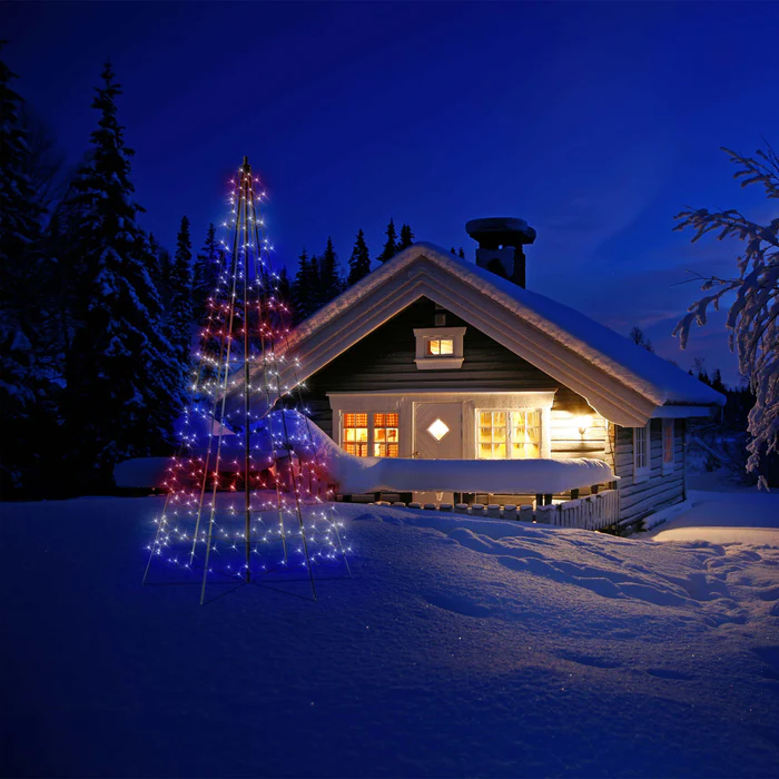 Twinkly 300-Light RGB LED Light Pole Tree (Generation II)