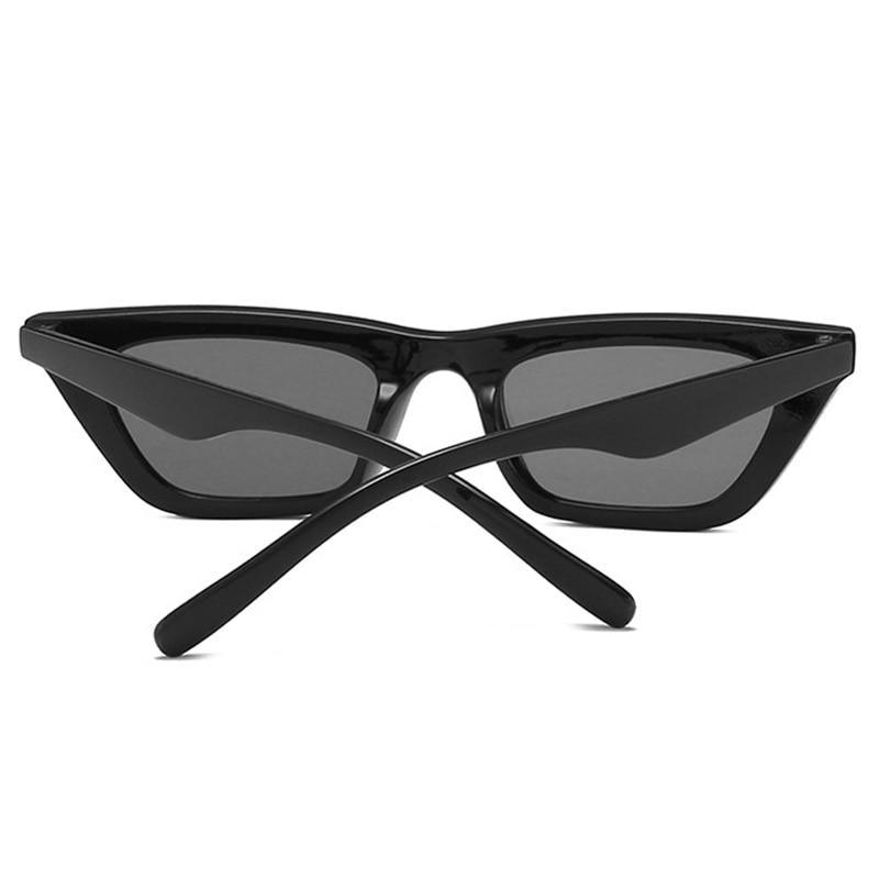 Black Rectangle Sunglasses For Women Retro Driving Glasses Vintage Fashion Style Cat Eye Sunglasses Women Small Cool Sun Glasses Luxury Eyewear