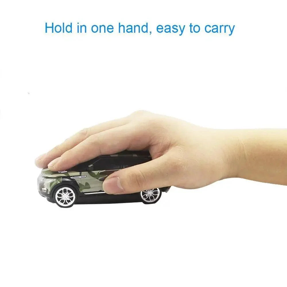 Blue Wireless Optical Mouse Sports Car Shaped Mouse 1600 DPI Office School Mice For Computer And Laptop Comfortable For Every Use