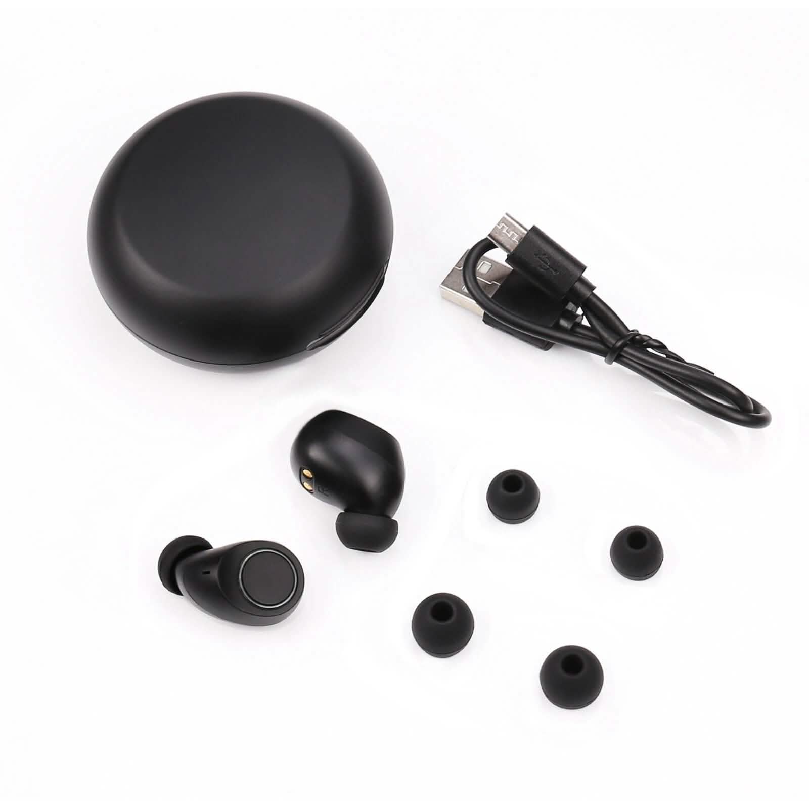 Bluetooth 5.0 Wireless Headset Deep Bass Stereo Earbuds LCD Power Display