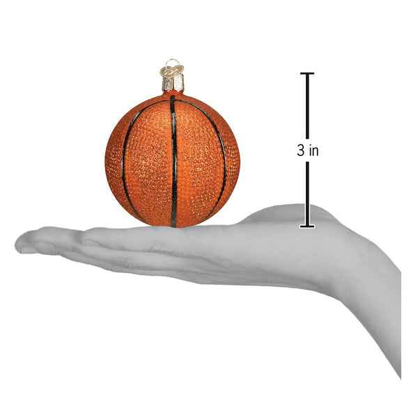 Basketball Glass Ornament