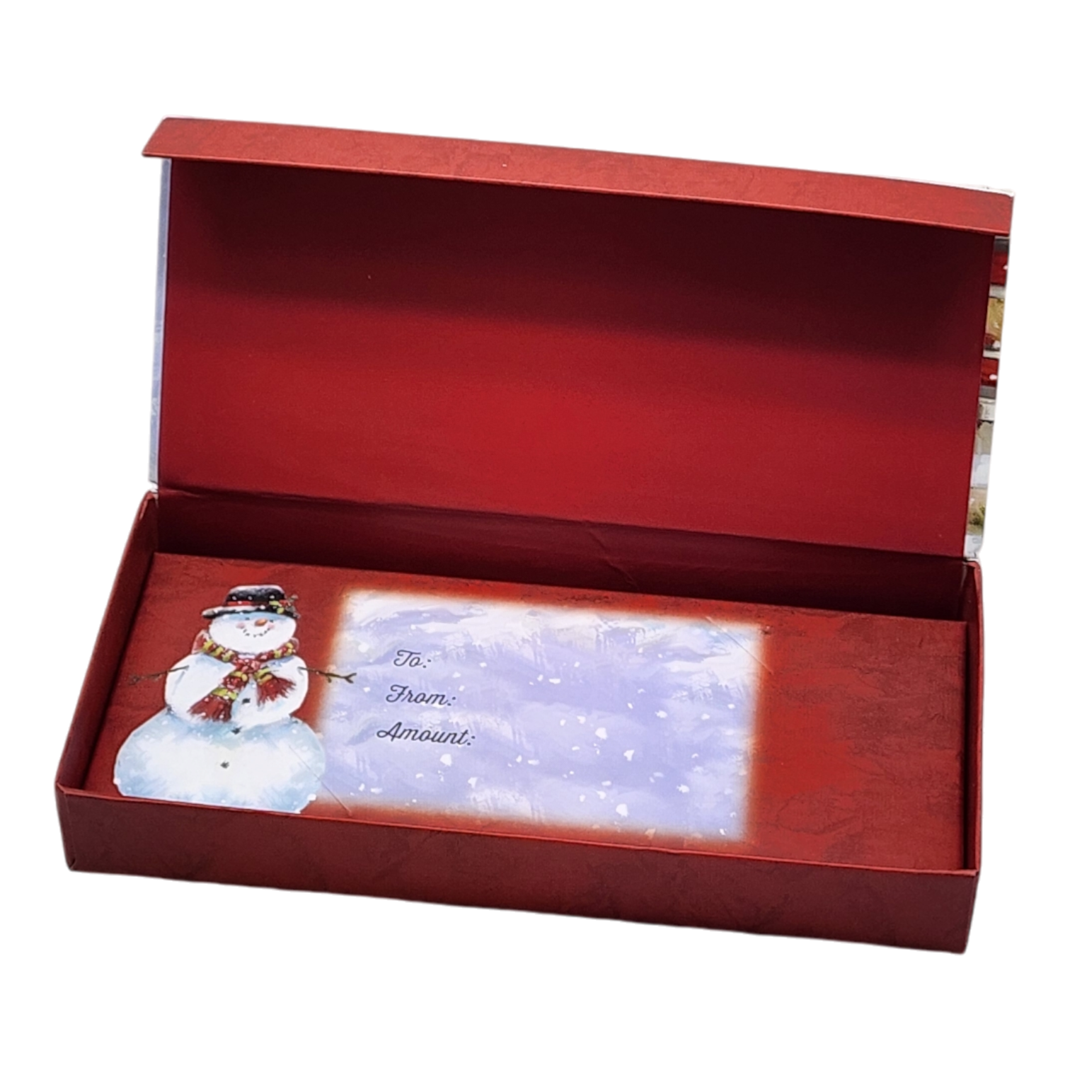 Money / Gift Card Holder - Season's Greetings Snowman
