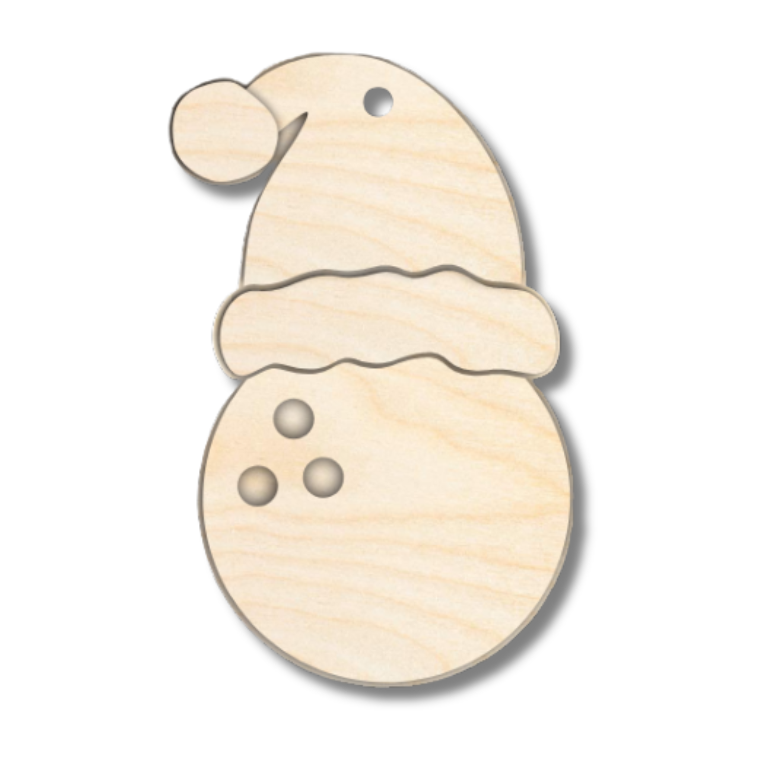 Unfinished Wood Layered Sports Christmas Ornaments | 10 Options | 5 Piece | 5" - 6" Tall | 1/8" Wood | Wood Craft DIY