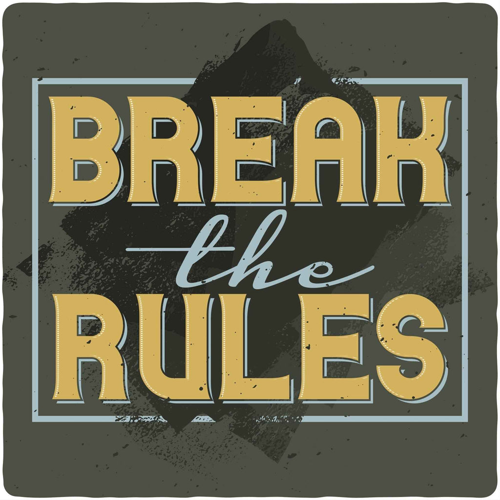 Break the Rules Men's Bamboo Viscose/Organic Cotton Short Sleeve Graphic T-Shirt