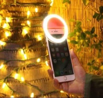 Bright Ring Rechargeable LED Selfie Light for All Phone Models