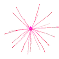 LED Starburst - 21 Inch -  Red