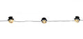20-Light Battery-Operated LED String Lights - Snowman