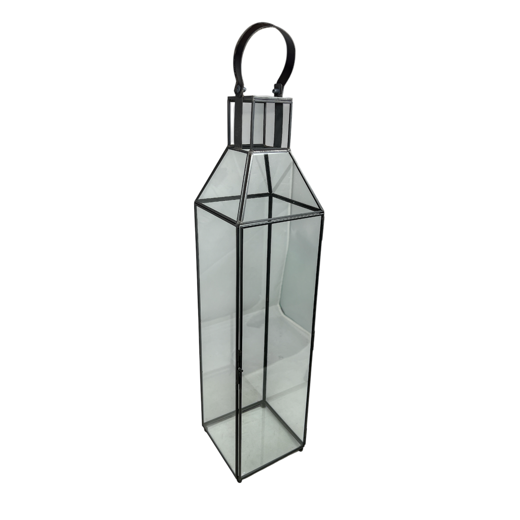 Elegant Metal & Glass Lantern