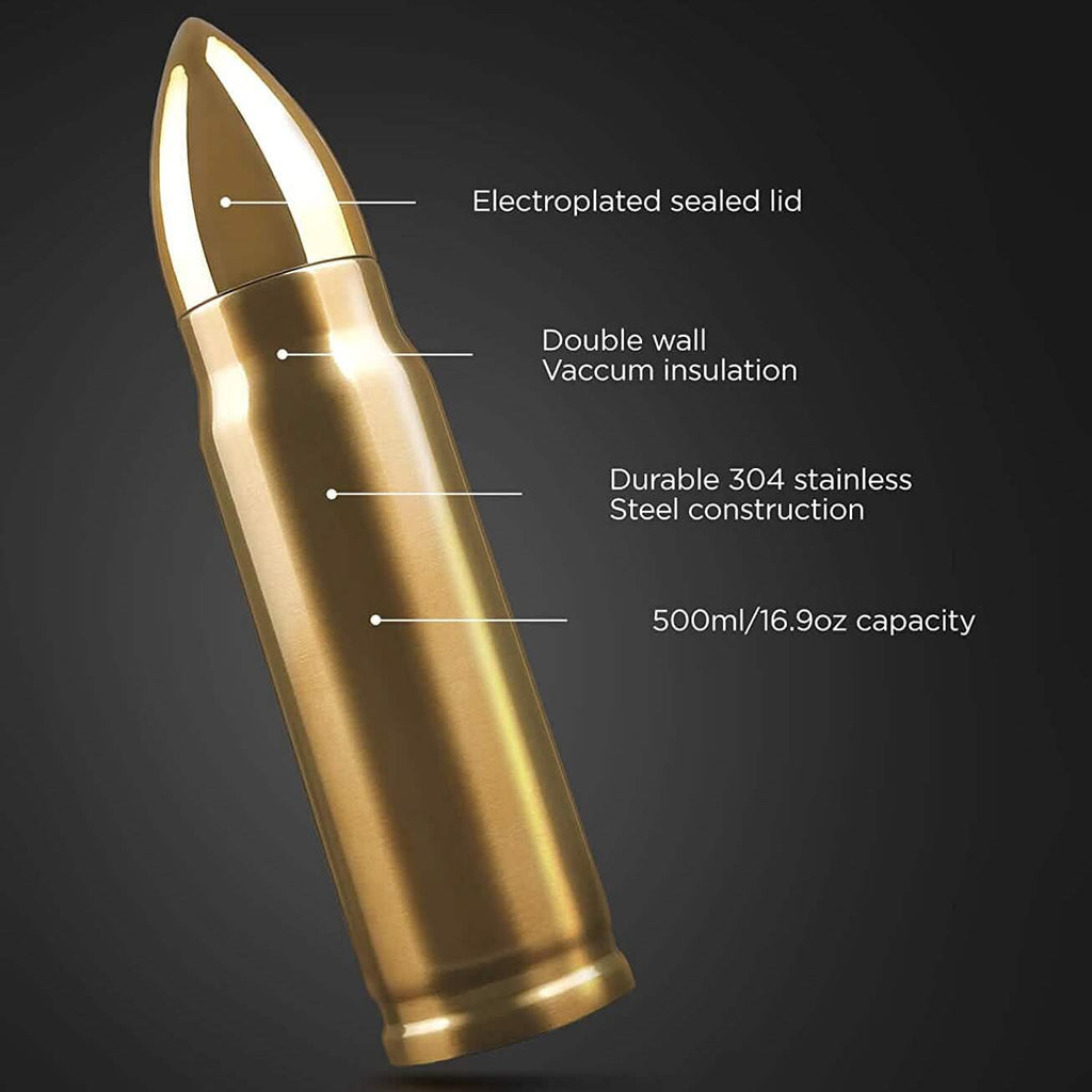 Bullet Water Bottle Gift for Dad 17 Oz