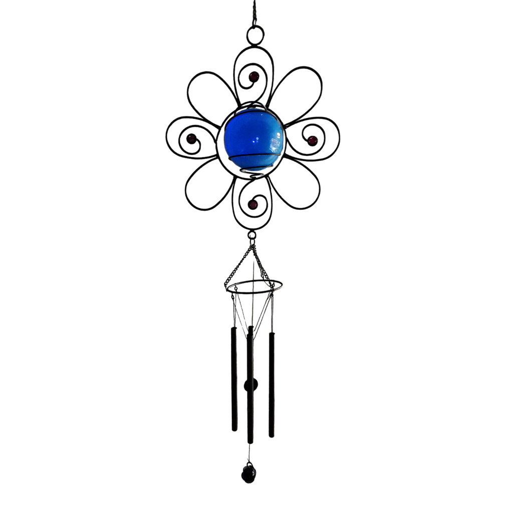 Solar LED Lighted Wind Chime - Flower
