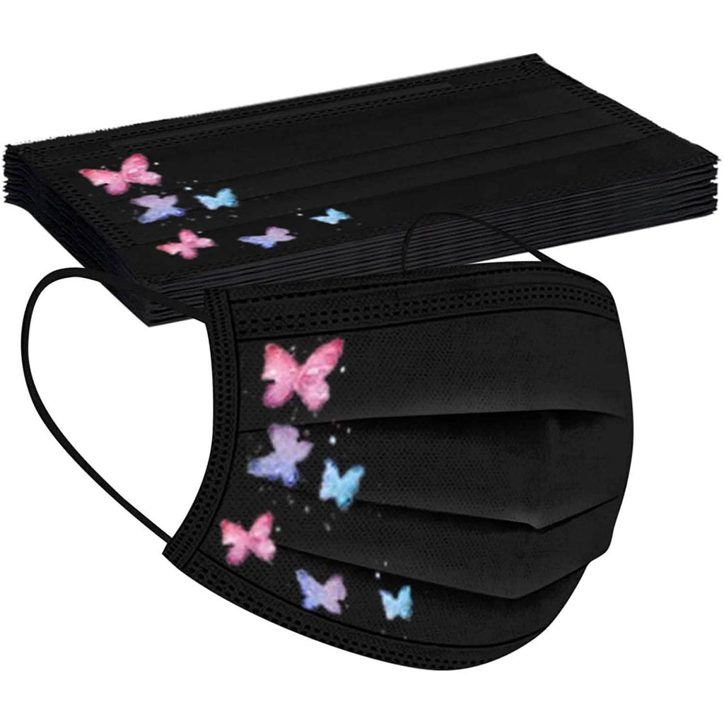 Butterfly Printed Paper Mask