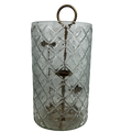3 Level Glass Gold Candle Holder