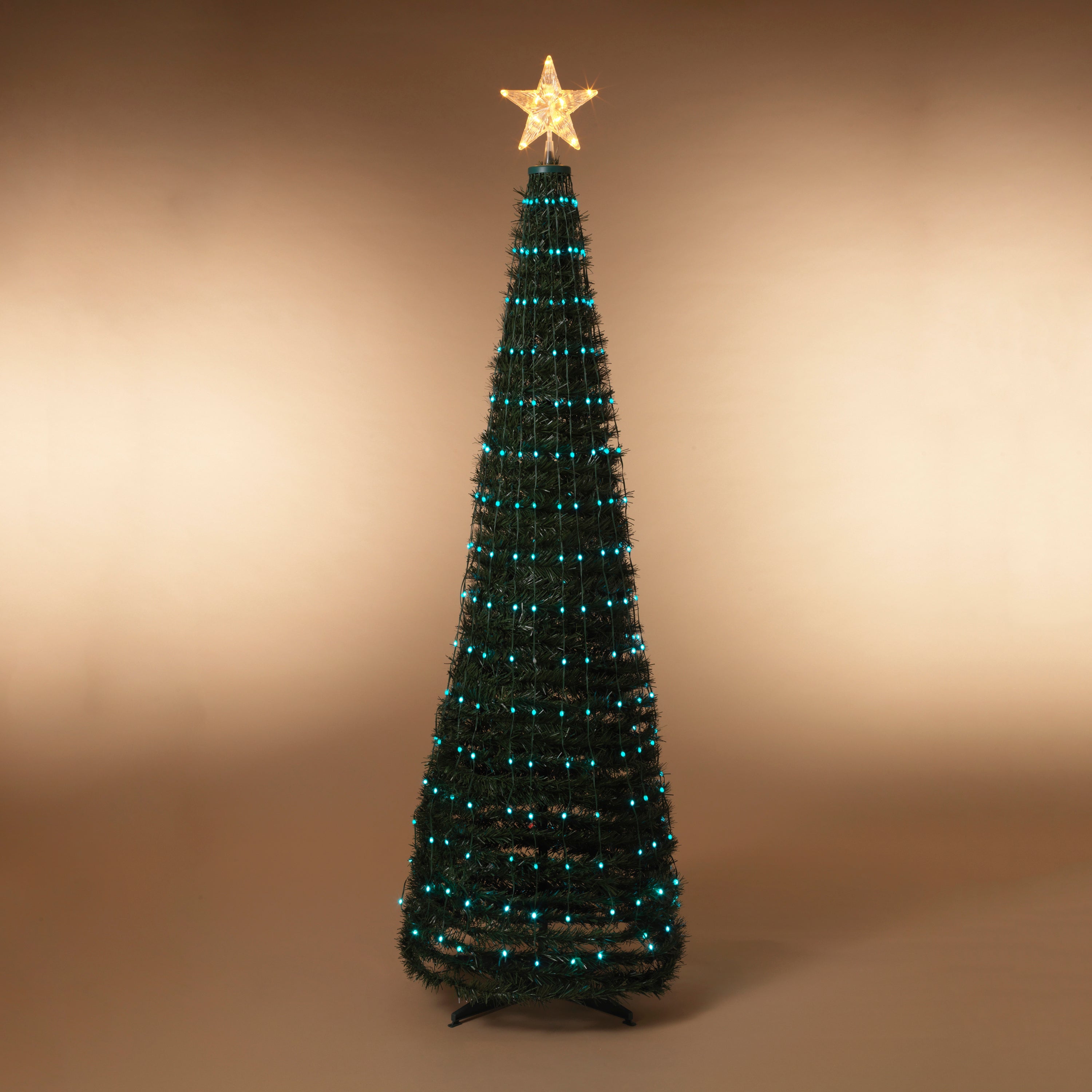 Steel Frame Pole Tree with Color Change LED Lighting - 6 Feet Tall