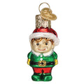 Gumdrop Mini Elf Glass Ornament