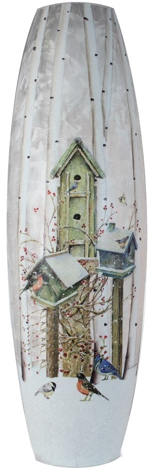 Giant Lighted Jar - Birdhouses - 7x7x23