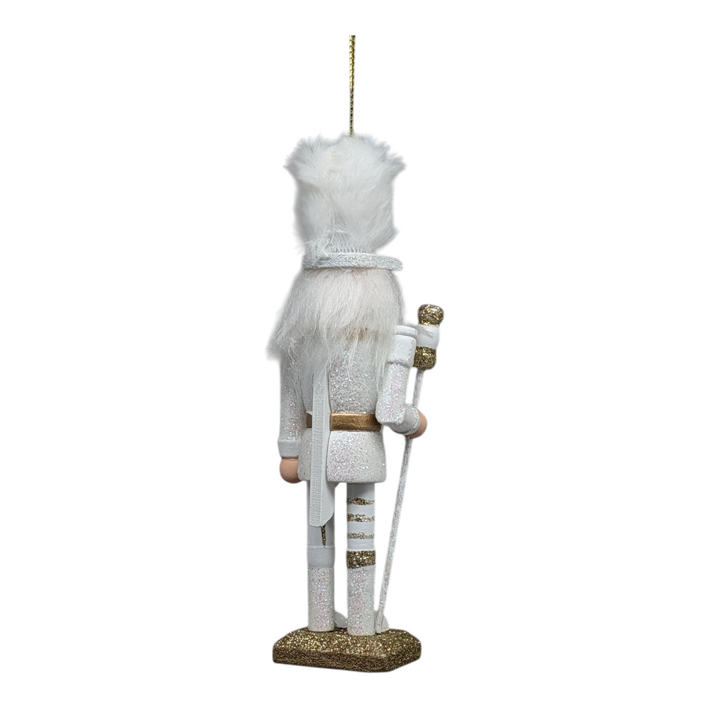 Hollywood 6 inch Wooden Nutcracker - White
