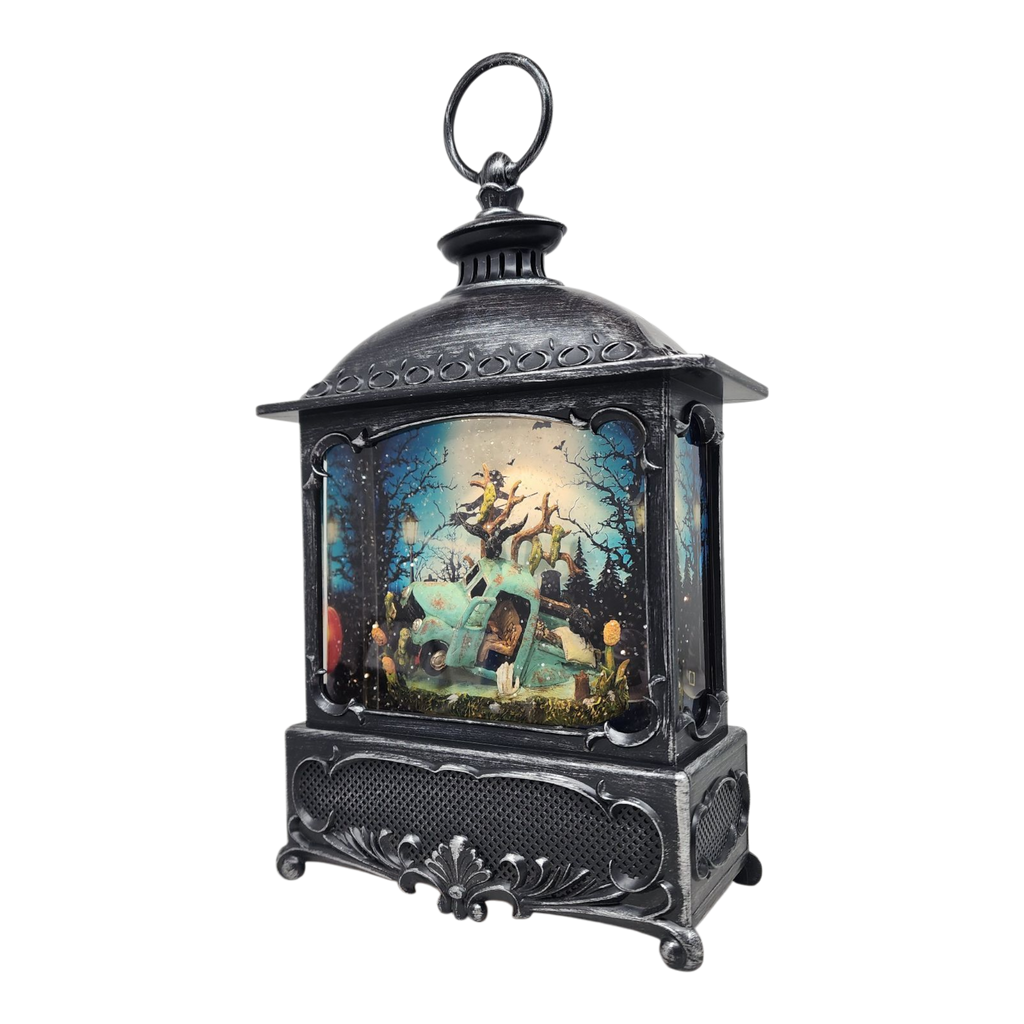 Swamp Truck Lighted Waterglobe Lantern