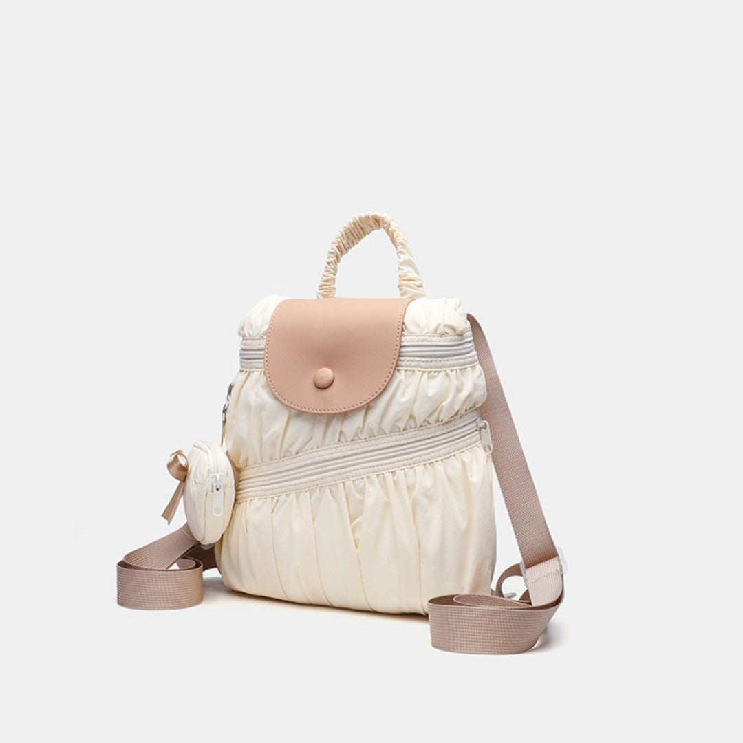 Elegant Folded Hobo Bag Ladies - Lightweight Large Capacity Shoulder Bag & Casual Cloth Crossbody Bag