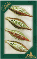 Chablis Gold Drop Shapes with Vertical Leaves and Scrolls -