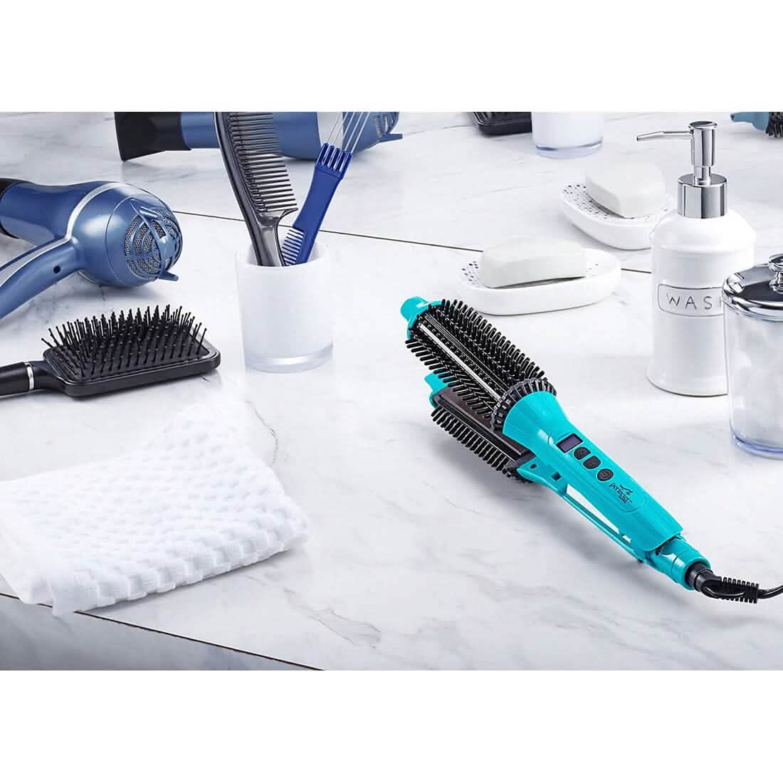 Calista 2-in-1 Heated Brush Iron Hair Styler