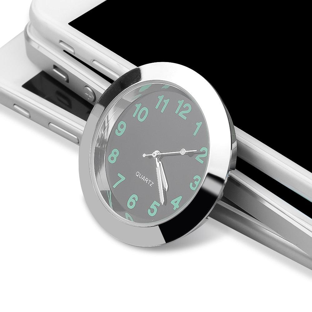 Car Clock Ornament Auto Watch Decoration Automobiles  Car Dashboard Clock Cars Air Vent Clip Quartz Clocks Mini Luminous Quartz Analog Watch Universal Pocket Stick-On Clock Perfect Interior Dashboard Time Display Digital Pointer Clock In Car Accessories
