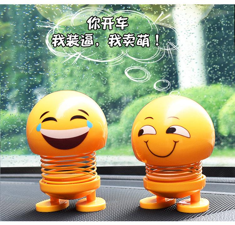 Car Ornaments Bobblehead Nod Dolls Cute Cartoon Funny Wobble Head Robot Lovely Car Dashboard Decoration Auto Facial Expression Shaking Head Toys Car Ornaments Bobblehead Nod Dolls Cute Cartoon Funny Wobble Head Robot Lovely Car Dashboard Decor