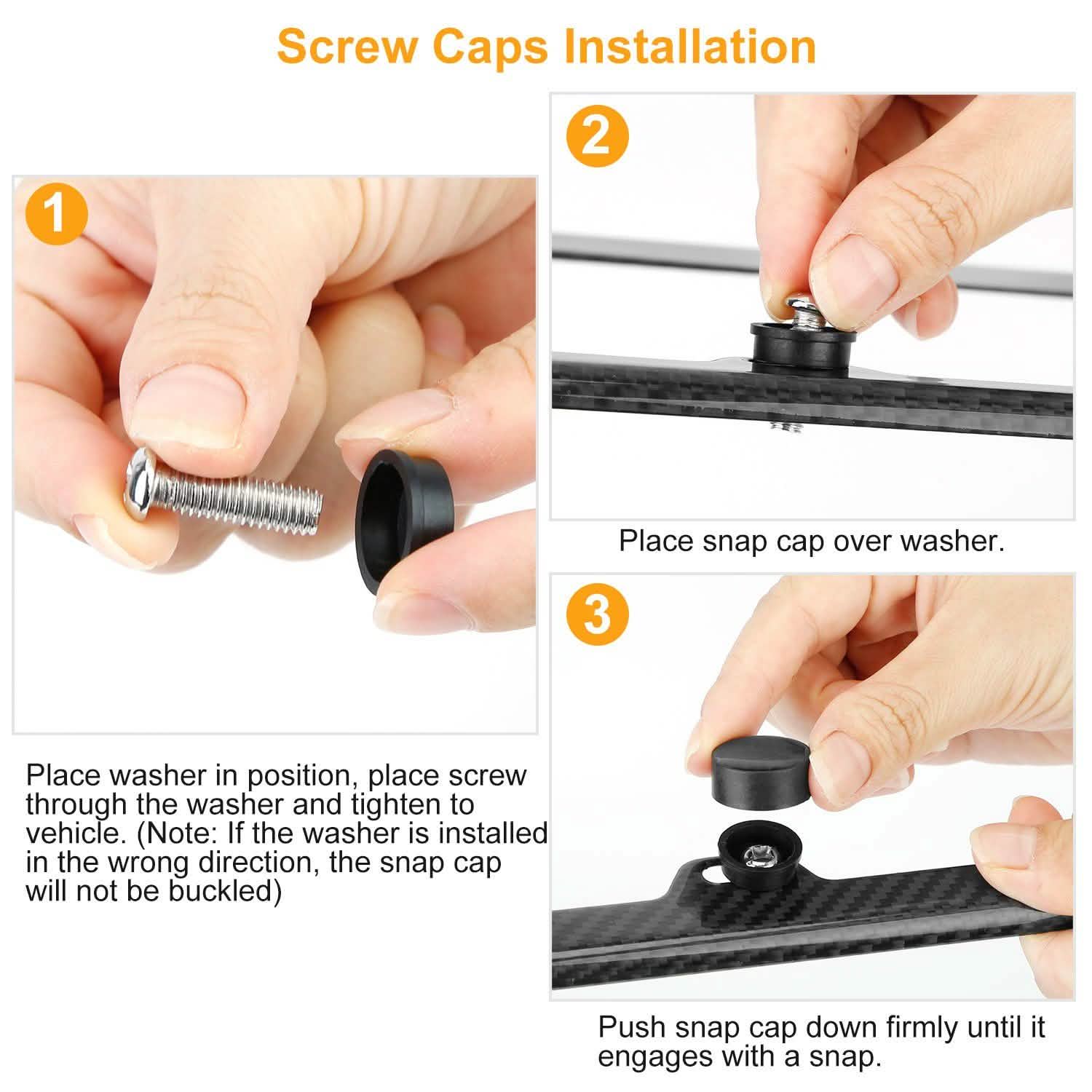 Carbon Fiber Black License Plate