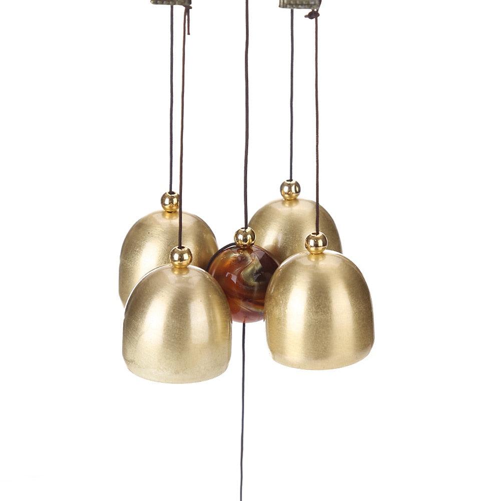 Carillon Outdoor Living Wind Chimes Garden Tubes Bells Copper 3 Bells Living Yard Door Window Hanging Wind Chimes Home Decor Wind Bells for Glory Mother’s Love Gift Garden Backyard Church Hanging Decor