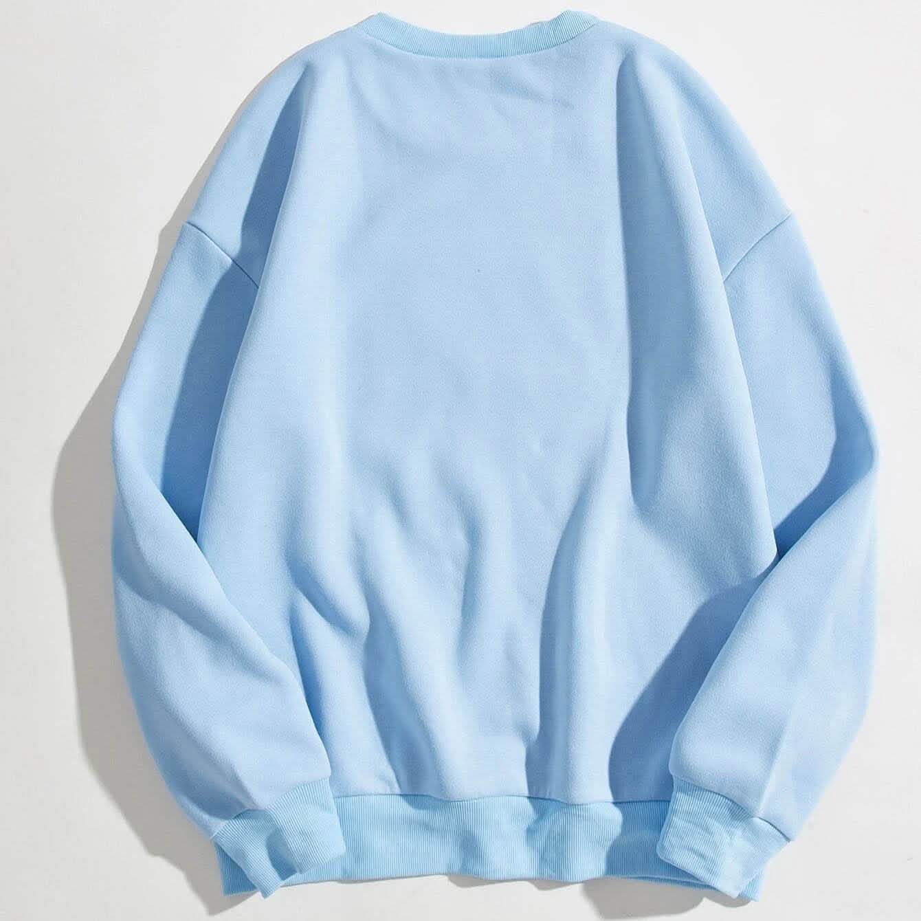 Cartoon Graphic Thermal Lined Sweatshirt