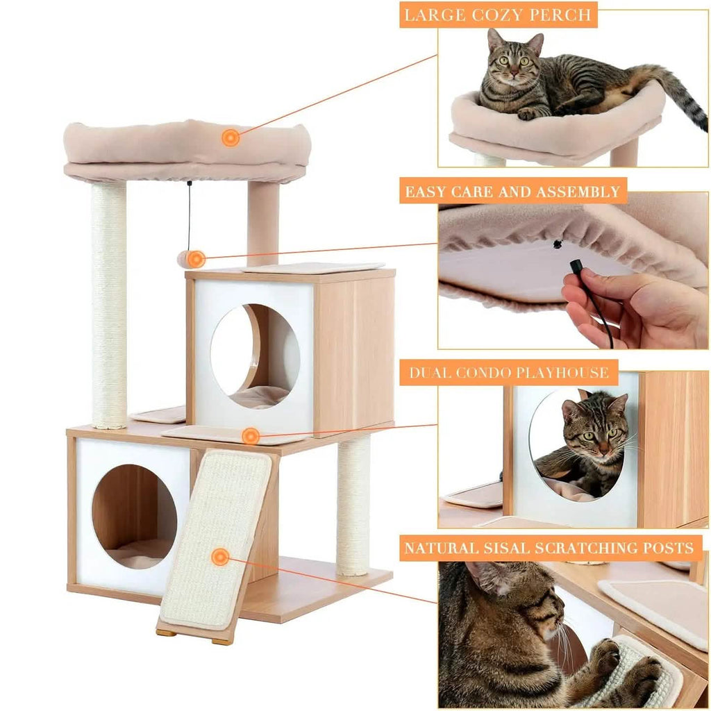 Cat Tree Deluxe 34" Cat Tower