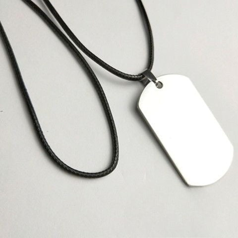 Custom Necklace Female Pendant Dog Tag Personalized Stainless Steel Ladies Birthday Gift