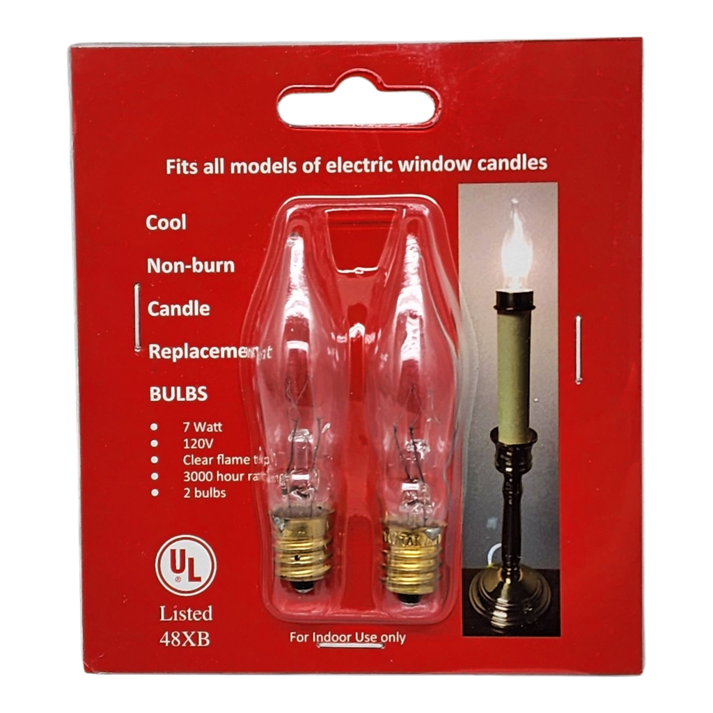 Electric Candle Lightbulbs - 2 pack