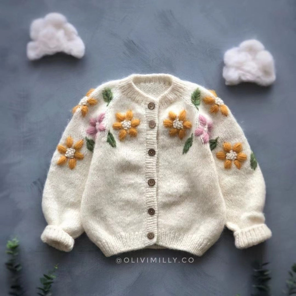 Thin Sweater Cardigan Girls' Top Knitted