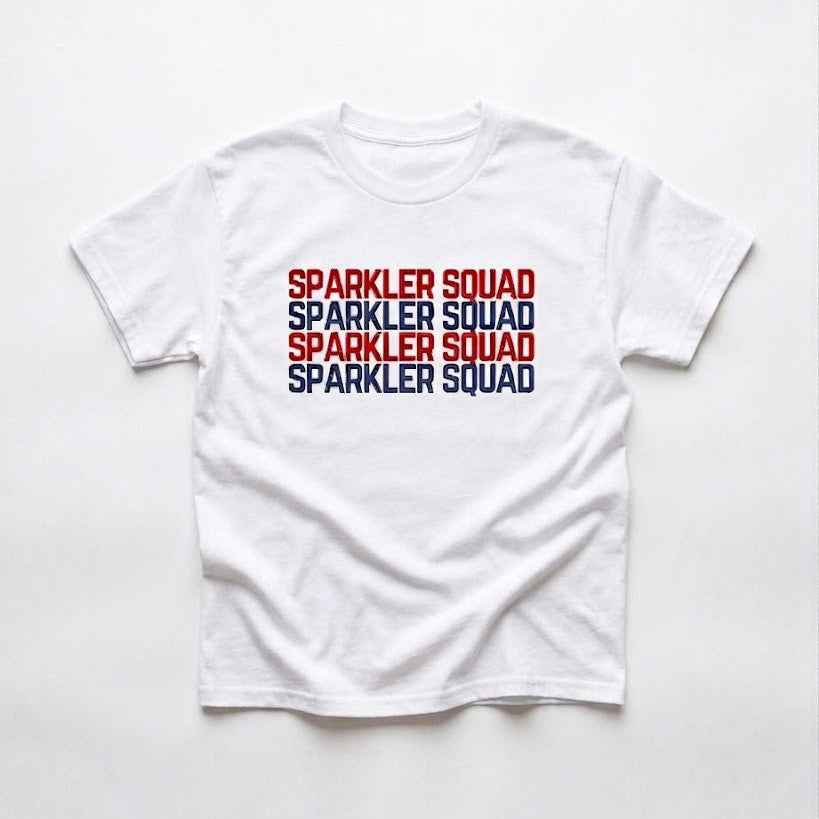 SPARKLER SQUAD TEE - WHITE