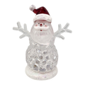 Lighted Shimmer Santa - 4.5 inch
