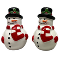 Ceramic Snowman Salt and Pepper Set