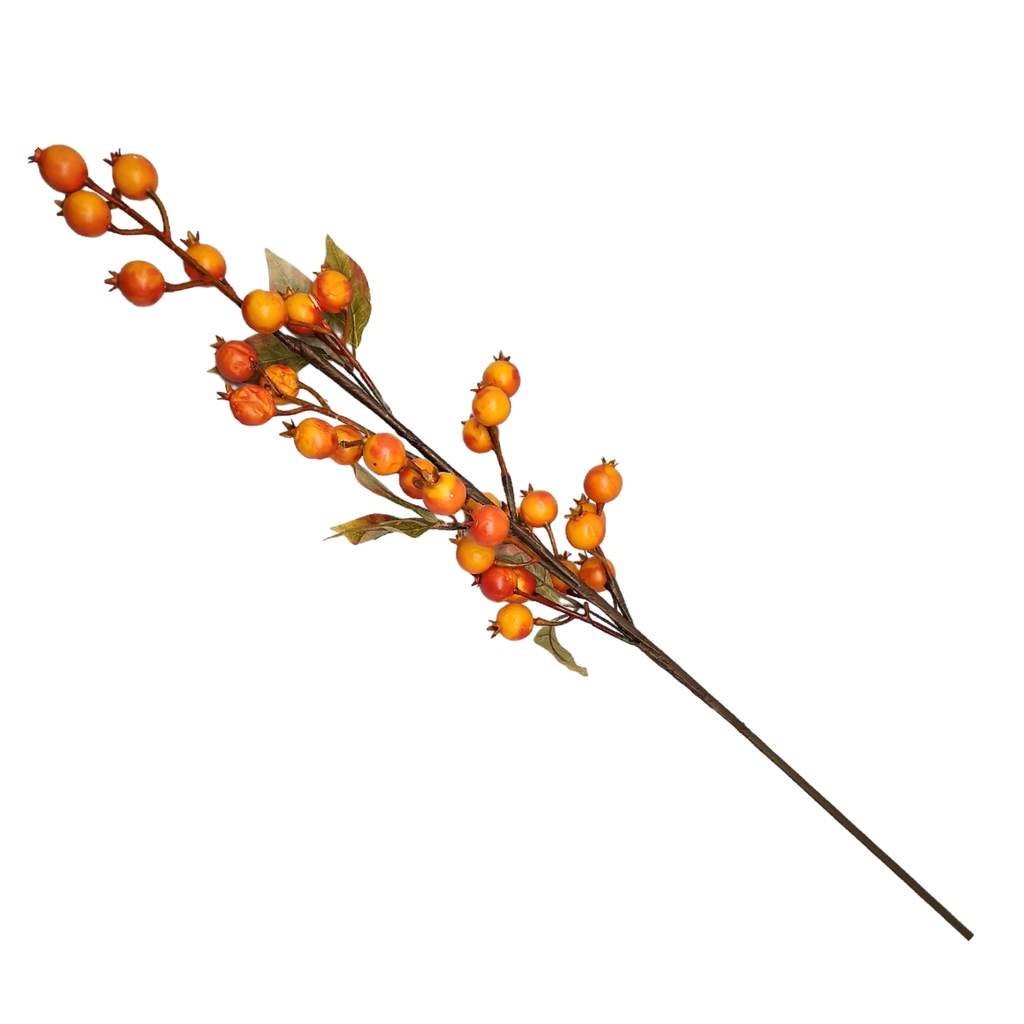 Berries Stem - 31 Inch - Orange