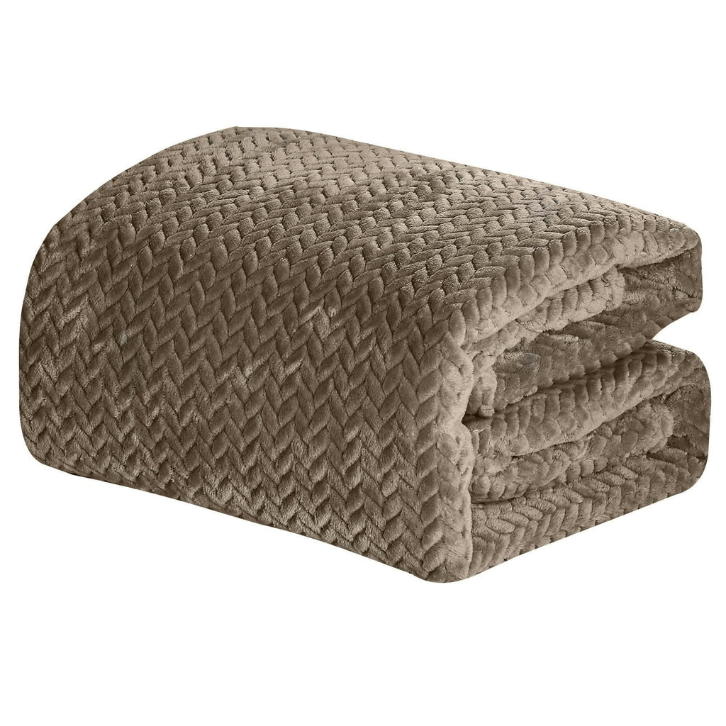 Chevron Braided Bed Cover