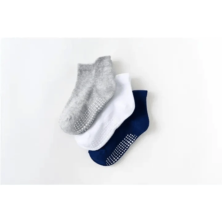Children Cotton  6 Pairs/Set Anti-slip Socks For Boys Girl Rubber Kid Floor Sock With Grips For 0 To 6 Years Kids