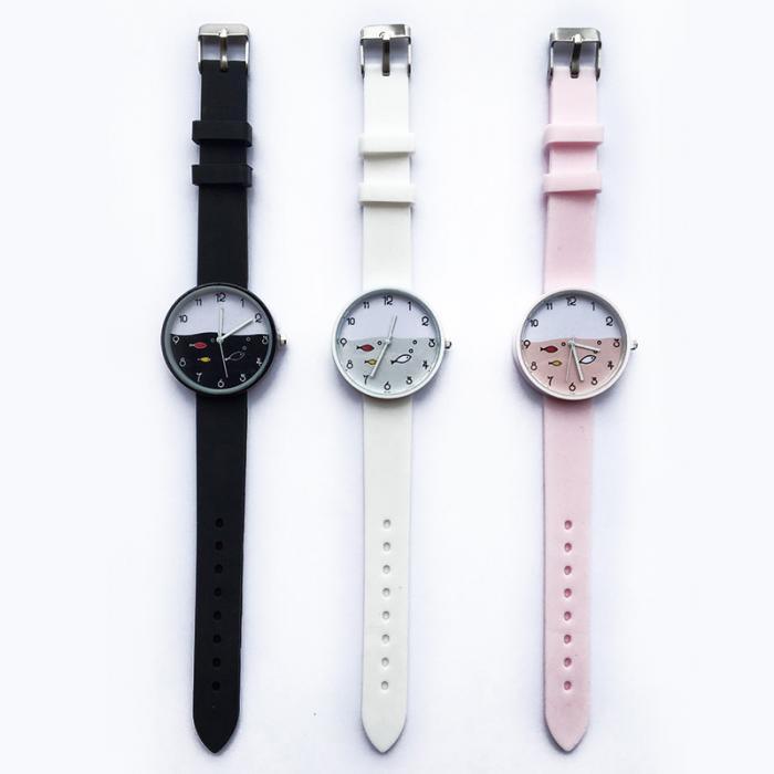 Children Quartz Sports Watch Waterproof Silicone Strap Outdoor Simple Children Wristwatch Colorful Boys Girls Watches Teenagers Student Time Wrist Watch Soft Silicone Band