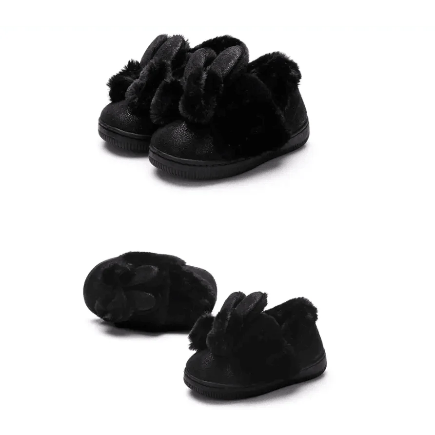 Children's cotton slipper bag heel warm and non slip baby home shoes men's and women's cotton shoes