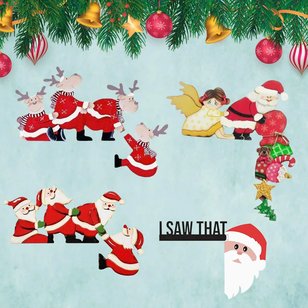Christmas Door Hanger Decorations Rustic Sign