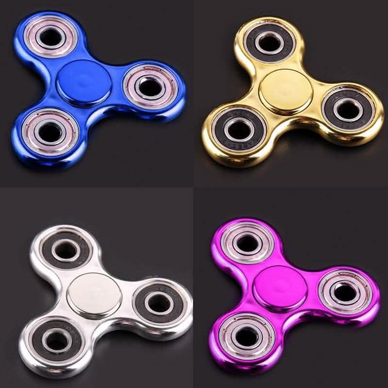 Chrome Tri Fidget Spinner - Assorted Colors