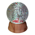 Lighted Spinning Waterglobe - Red Pickup