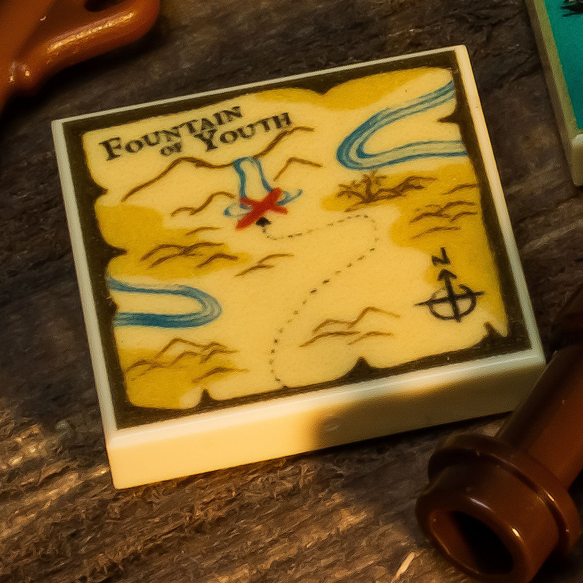 Fountain of Youth Treasure Map (2x2 Tile)