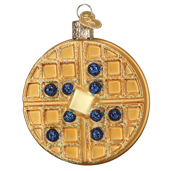 Waffle Glass Ornament