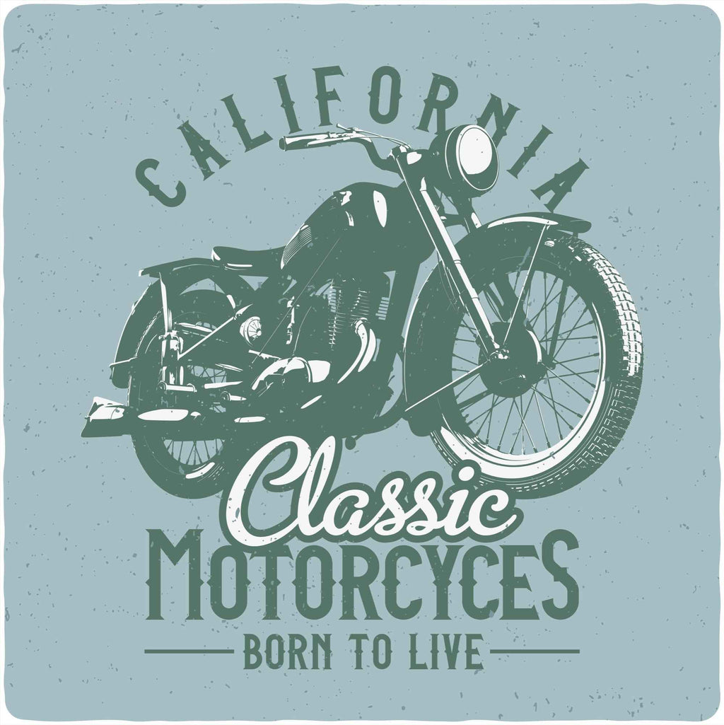 Classic Motorcycles Men's Bamboo Viscose/Organic Cotton Short Sleeve Graphic T-Shirt
