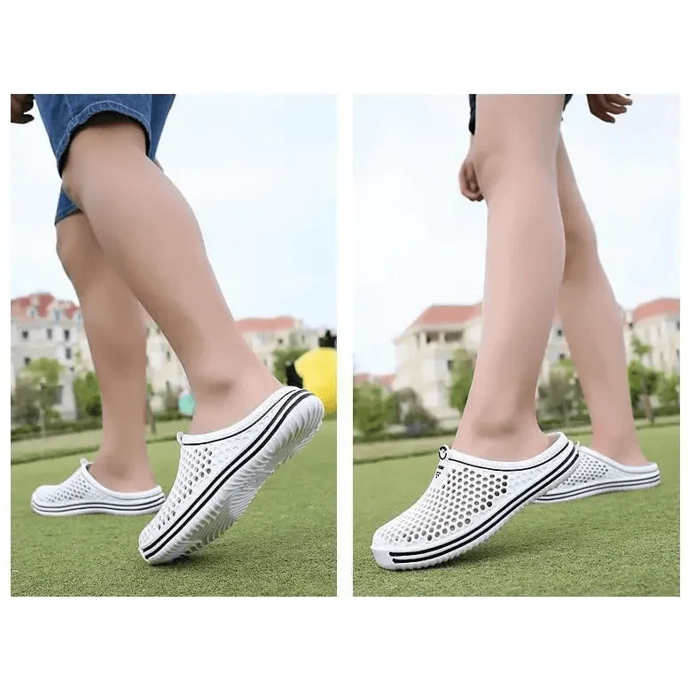 Classic Women Shoes Beach Closed Toe Slippers Unisex Hollow Out Casual Couple Flip Flops Garden Clogs  Non-slide Men And Women Slippers